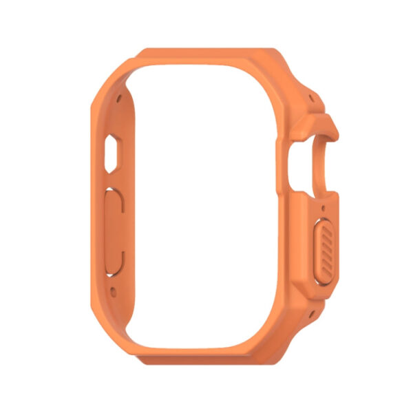For Apple Watch Ultra 49mm Mijobs Ultra-thin Bezel PC Watch Case(Orange) - Image 4