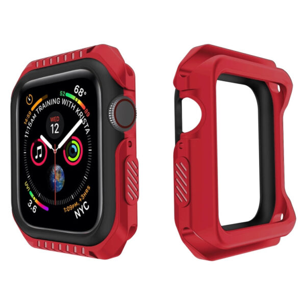For Apple Watch Series Series 3 & 2 & 1 42mm Shockproof Two Color Protective Case(Red Black) - Image 3