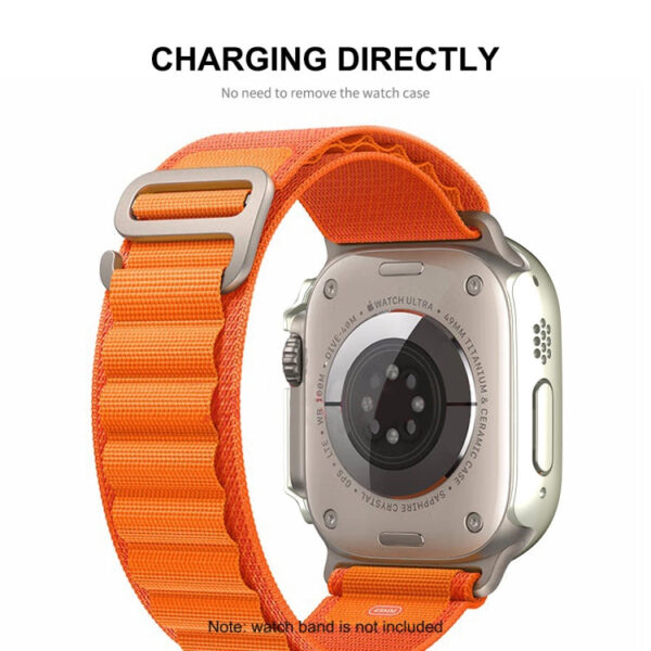 For Apple Watch Ultra 49mm ENKAY Hat-Prince Waterproof Full Coverage PC Frame + 9H Tempered Glass Case(Pink) - Image 2