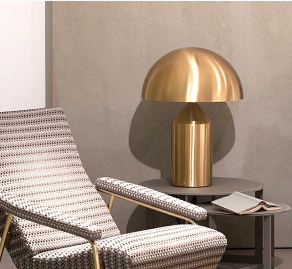 220V E14 LED Metal Mushroom Table Lamp Bedroom Decorative Table Lamp, Size:L - Image 3