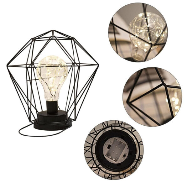 Minimalist Copper Lamp Bedroom Home Wrought Iron Table Lamp, Specification:USB - Image 2