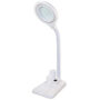 2 PCS White Led Desk Lamp Desktop Magnifying Glass Work Lamp(US Plug)